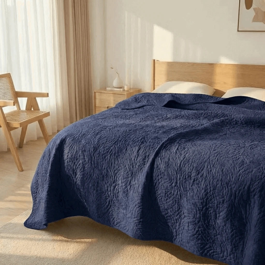 Colcha Slim Magnific Azul Marinho