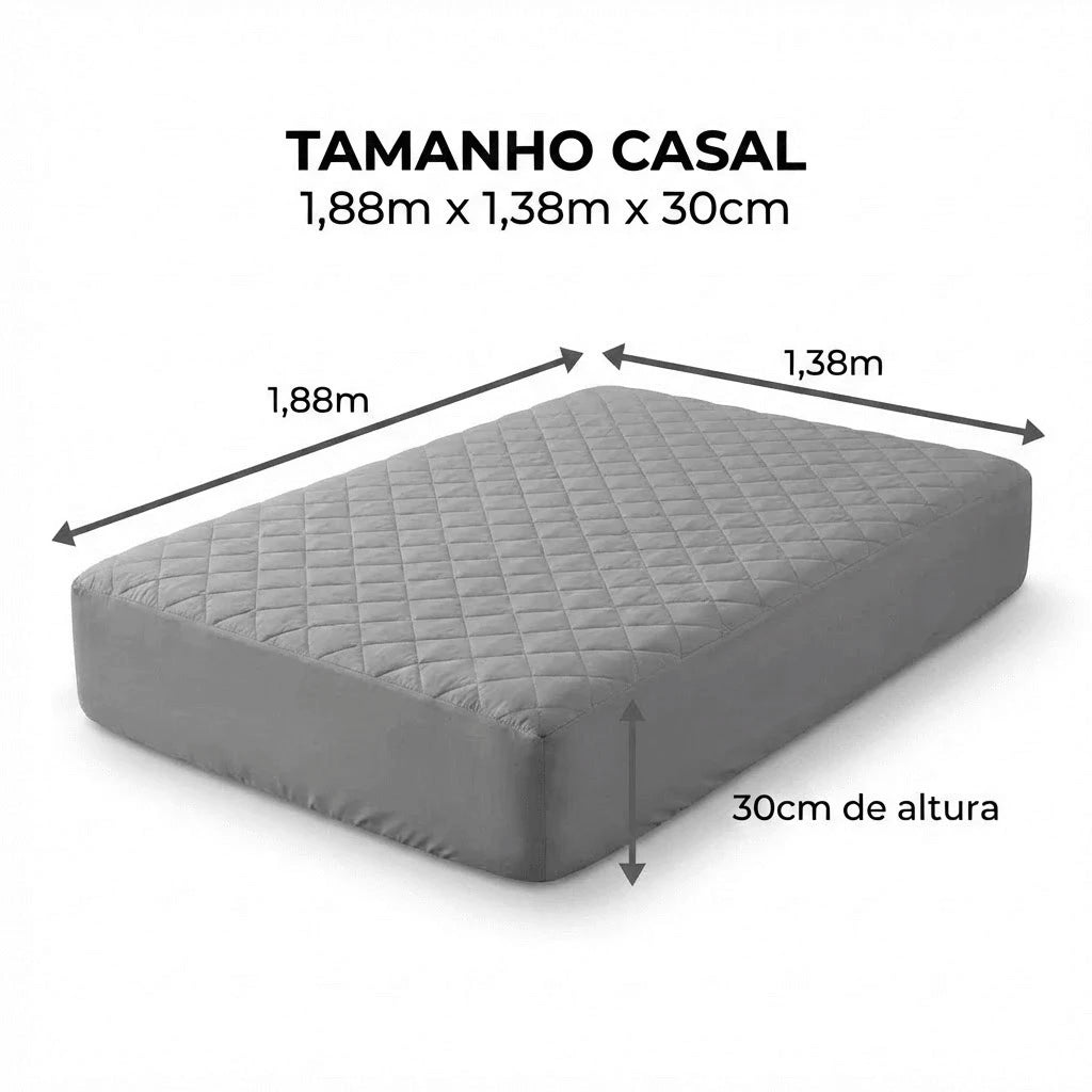 Capa de Colchão Protect Cinza