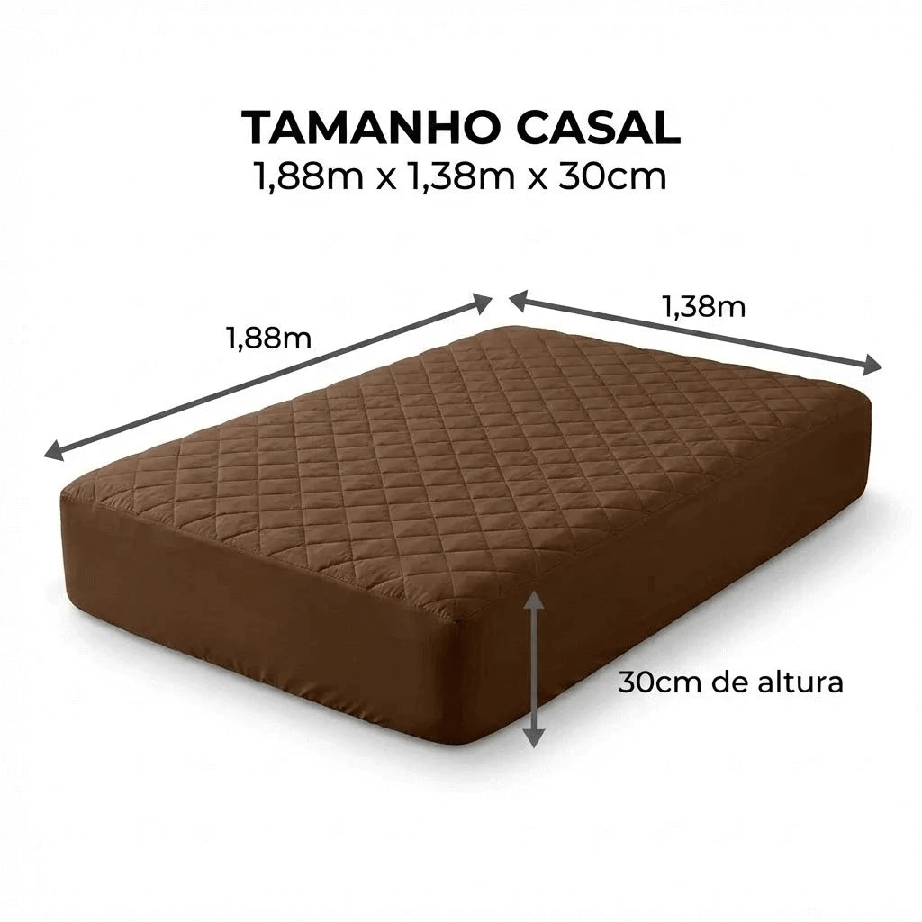 Capa de Colchão Protect Marrom