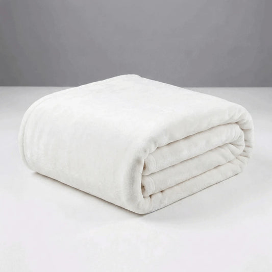 Cobertor Casal Microfibra Conforto Branco