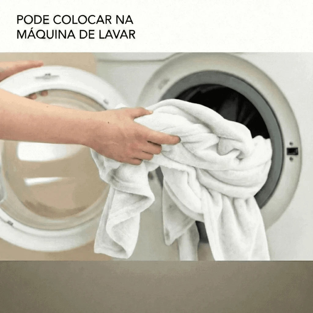 Cobertor Casal Microfibra Conforto Branco