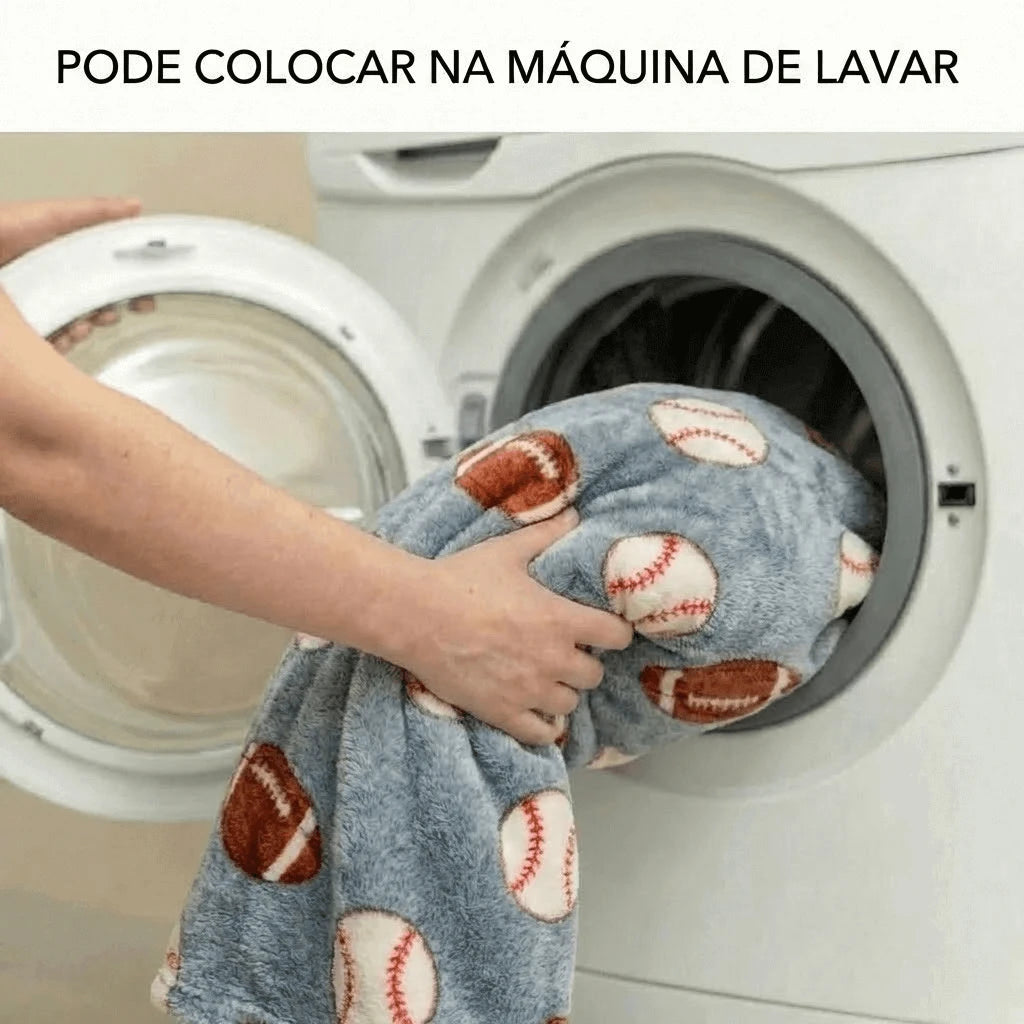 Cobertor Casal Microfibra Neon Esportes