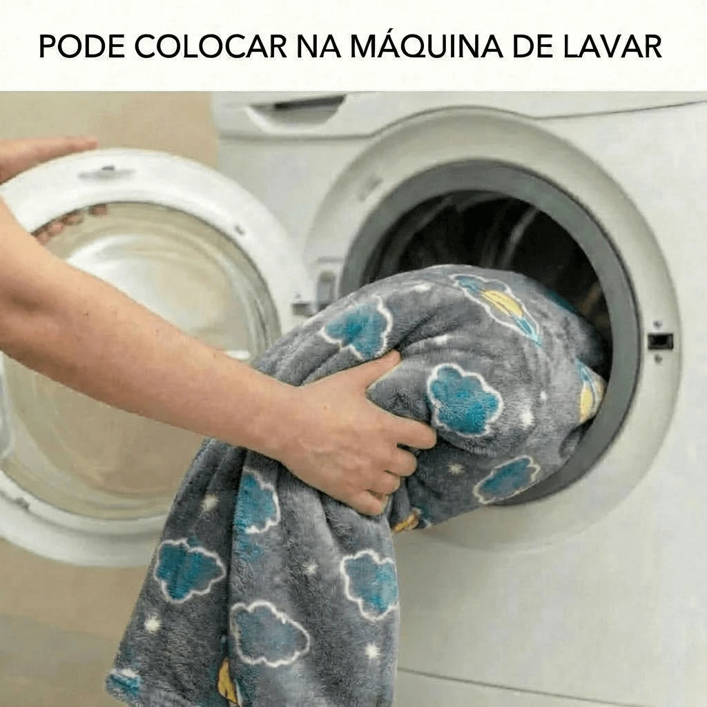 Cobertor Casal Microfibra Neon Planetas