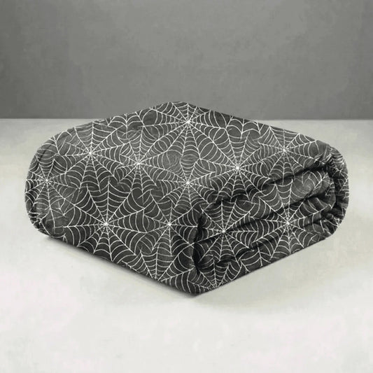 Cobertor Casal Microfibra Neon Teia de Aranha