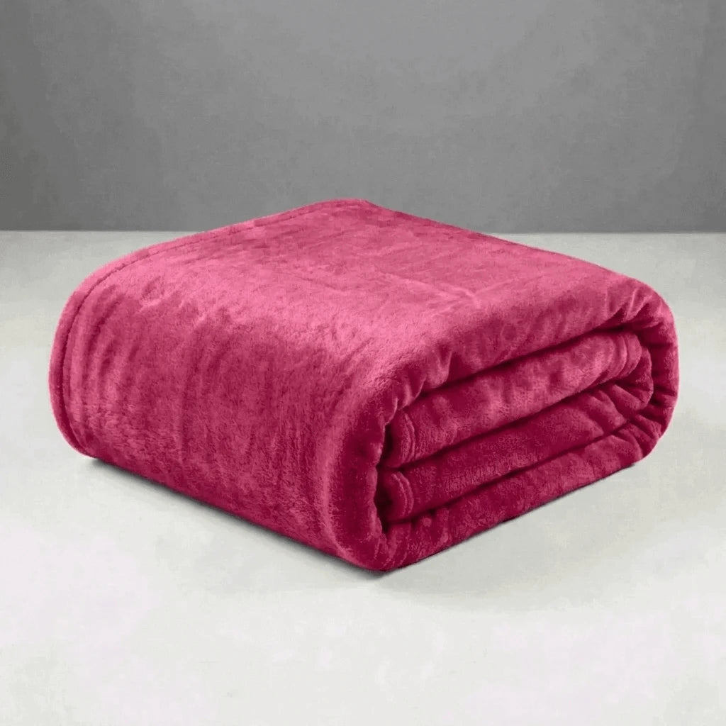 Cobertor Casal Microfibra Conforto Pink