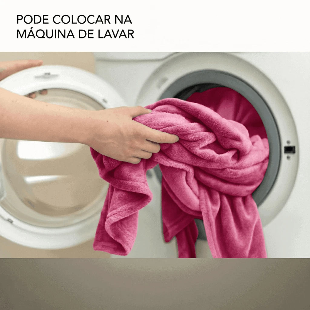 Cobertor Casal Microfibra Conforto Pink