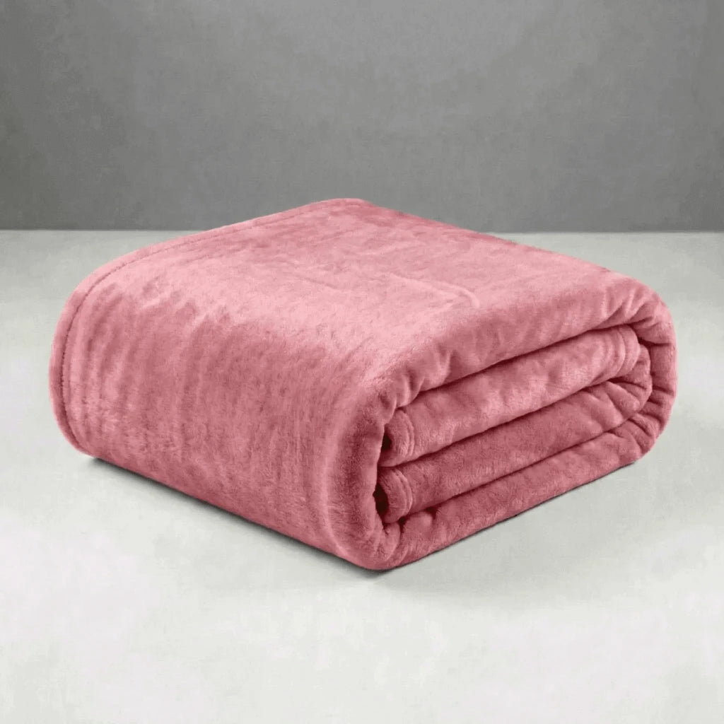 Cobertor Casal Microfibra Conforto Rose