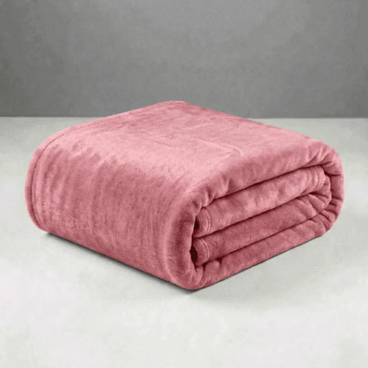 Cobertor Casal Microfibra Conforto Rose