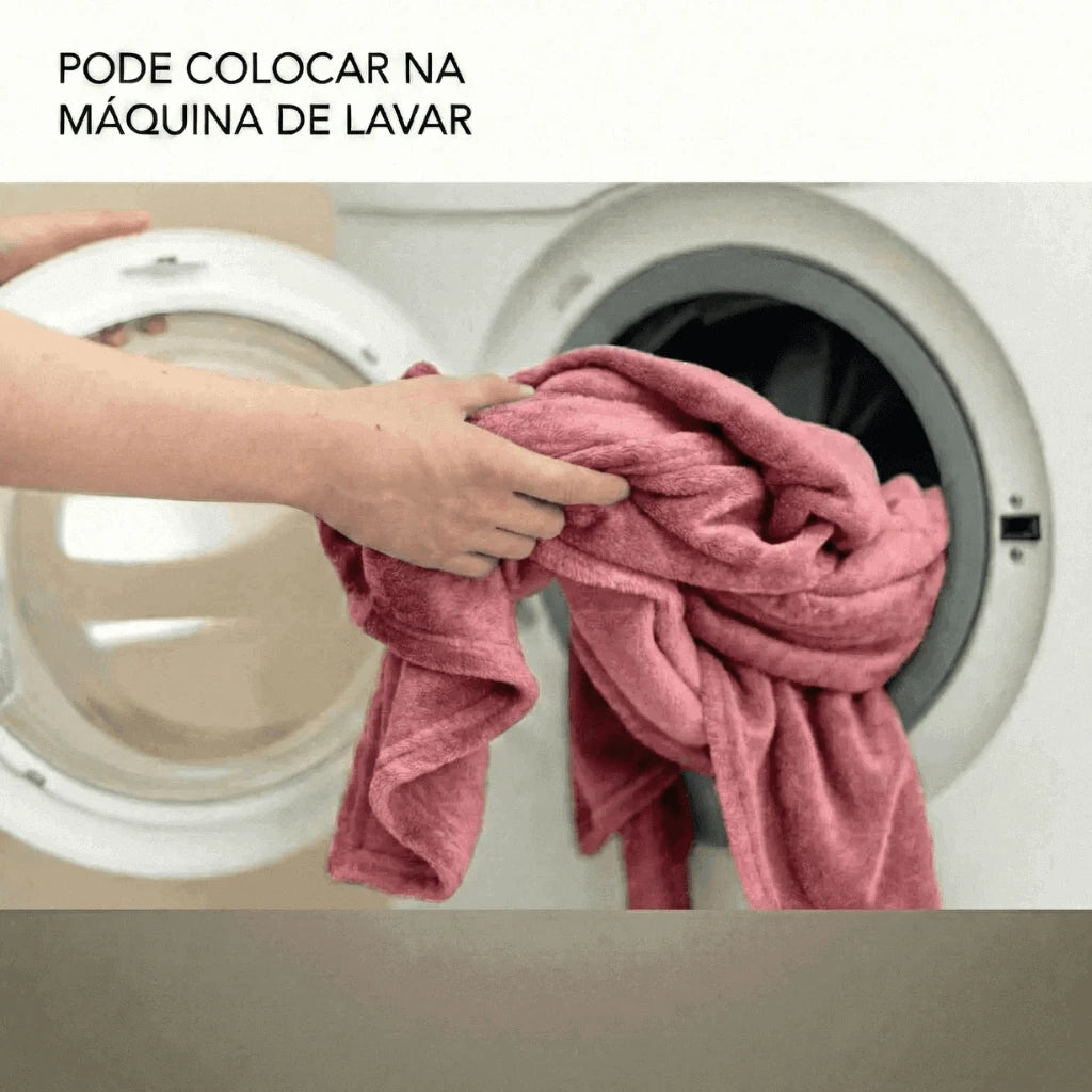 Cobertor Casal Microfibra Conforto Rose