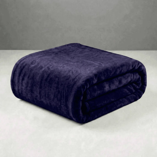 Cobertor Casal Microfibra Conforto Roxo