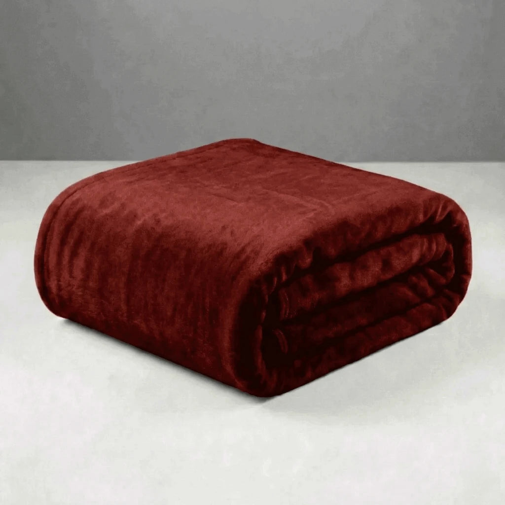 Cobertor Casal Microfibra Conforto Vermelho