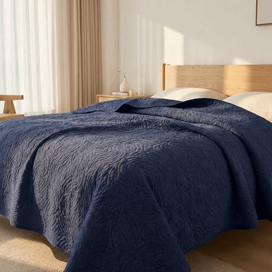 Kit Completo Colcha Slim Magnific Azul Marinho