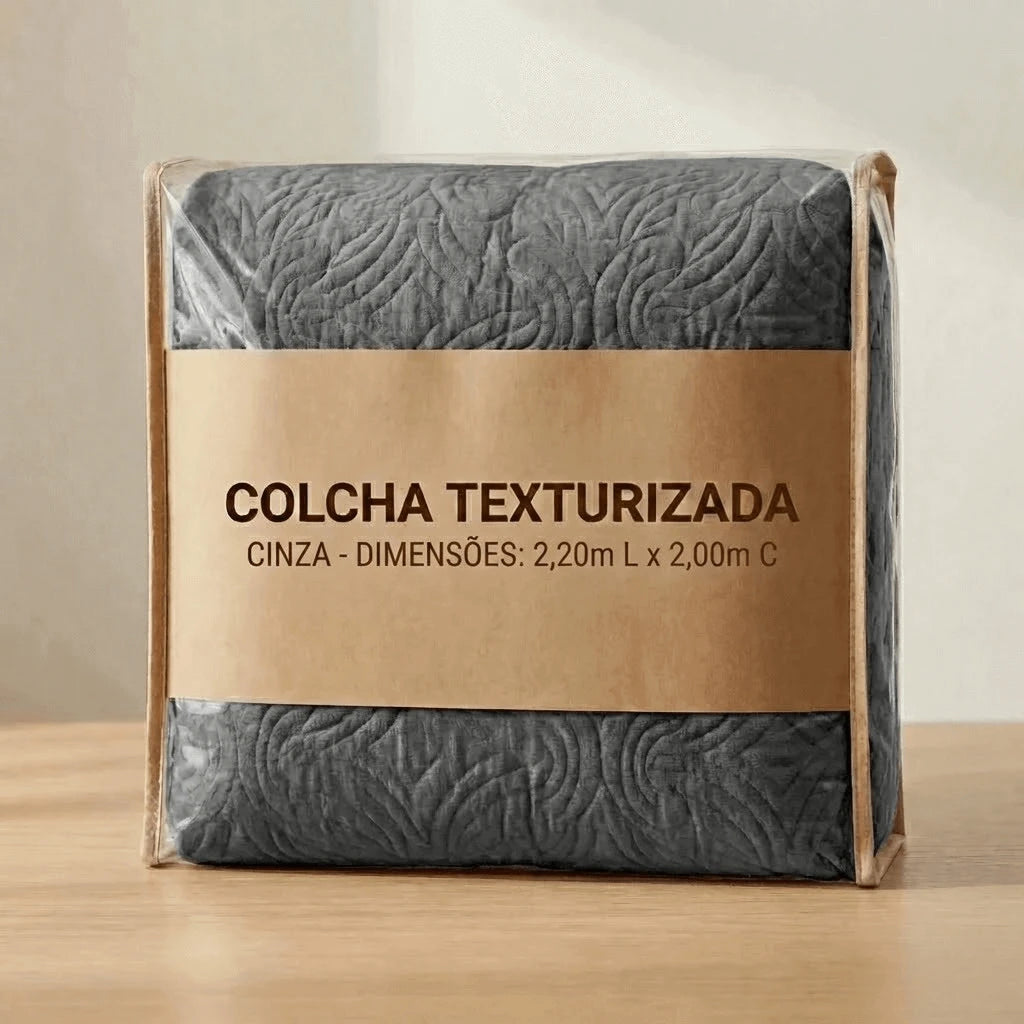 Colcha Slim Magnific Cinza