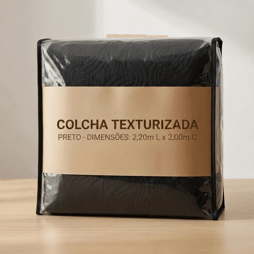 Colcha Slim Magnific Preto