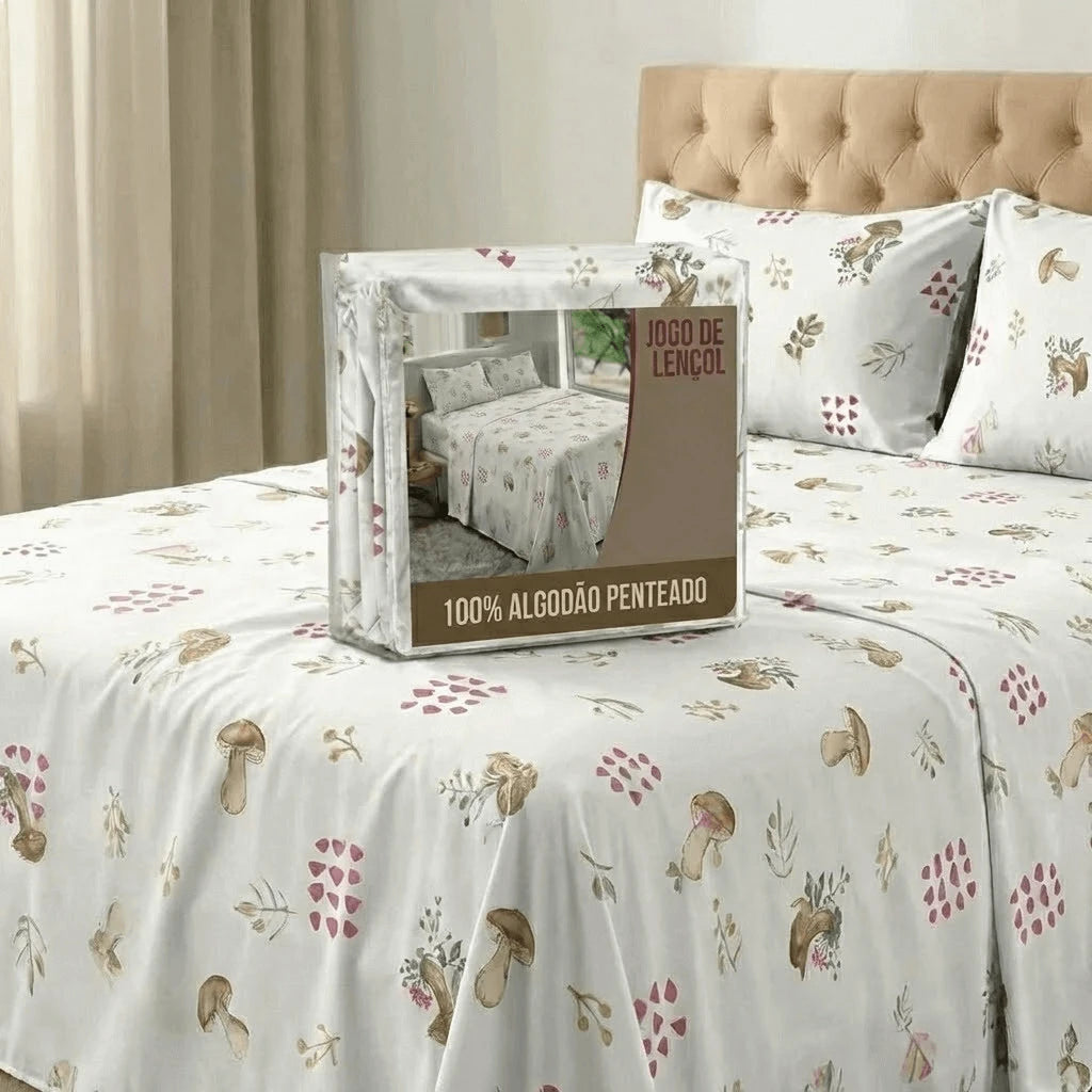 Jogo de Cama Casal 3 Peças Amsterdã