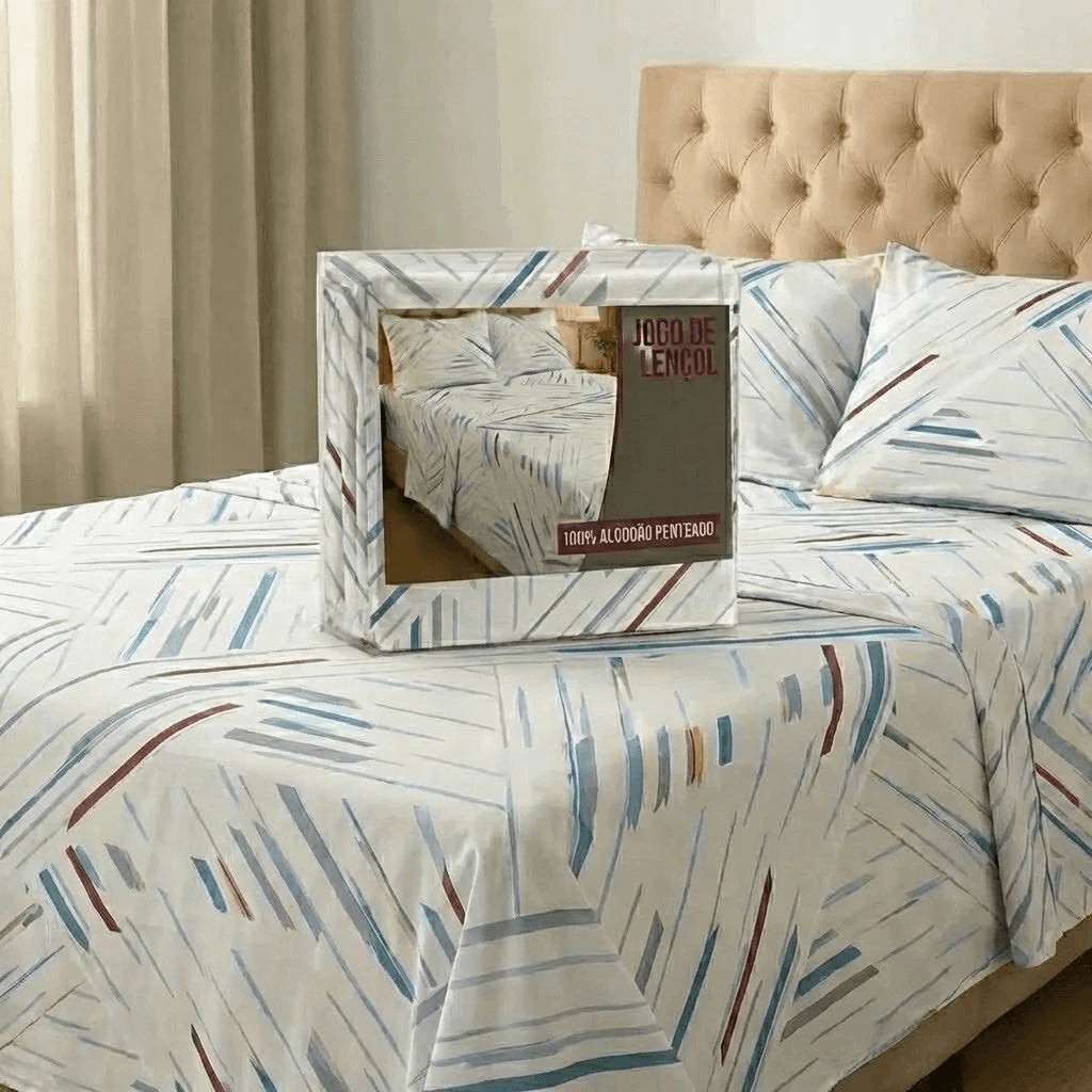 Jogo de Cama Casal 3 Peças Vegas