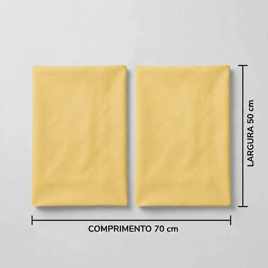 Jogo de Cama Casal 3 Peças Amarelo